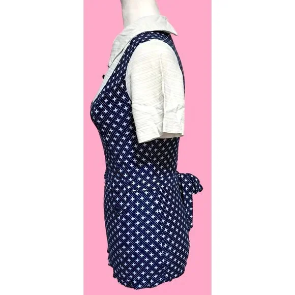 Vintage Outfit Blouse Top Pants Womens XS S Peter Pan Collar Button Accents 1960 - Picture 5 of 13